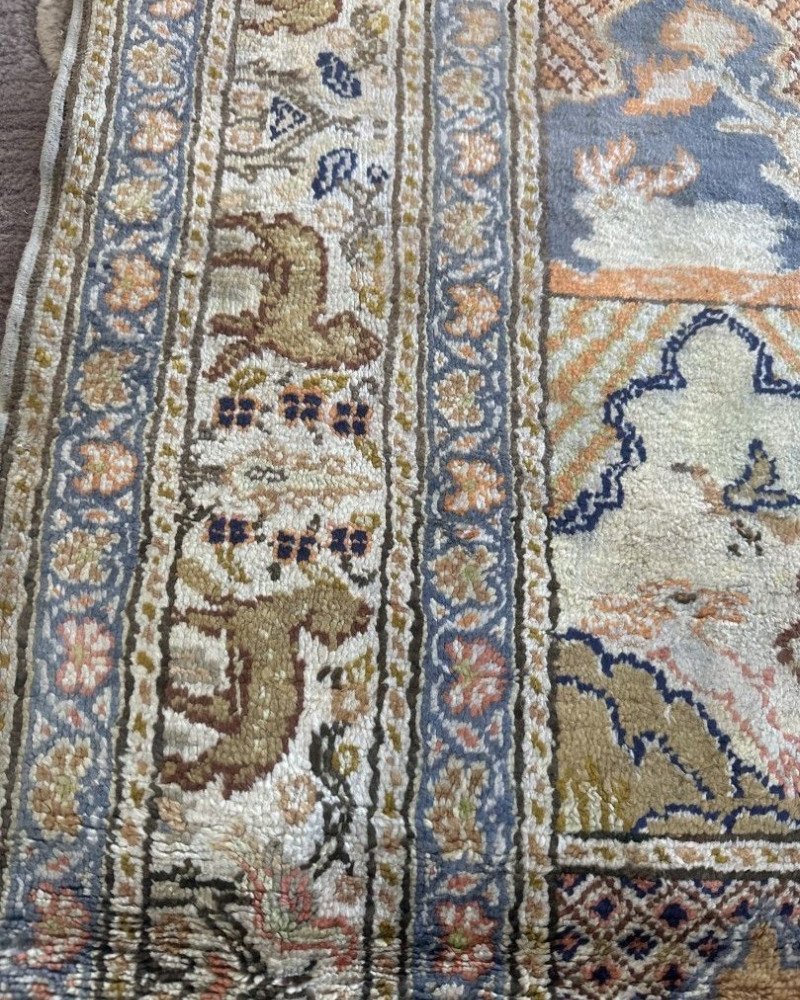 27.Iran Ghom käsinsolmittu silkkimatto 27.Iran Ghom käsinsolmittu silkkimatto